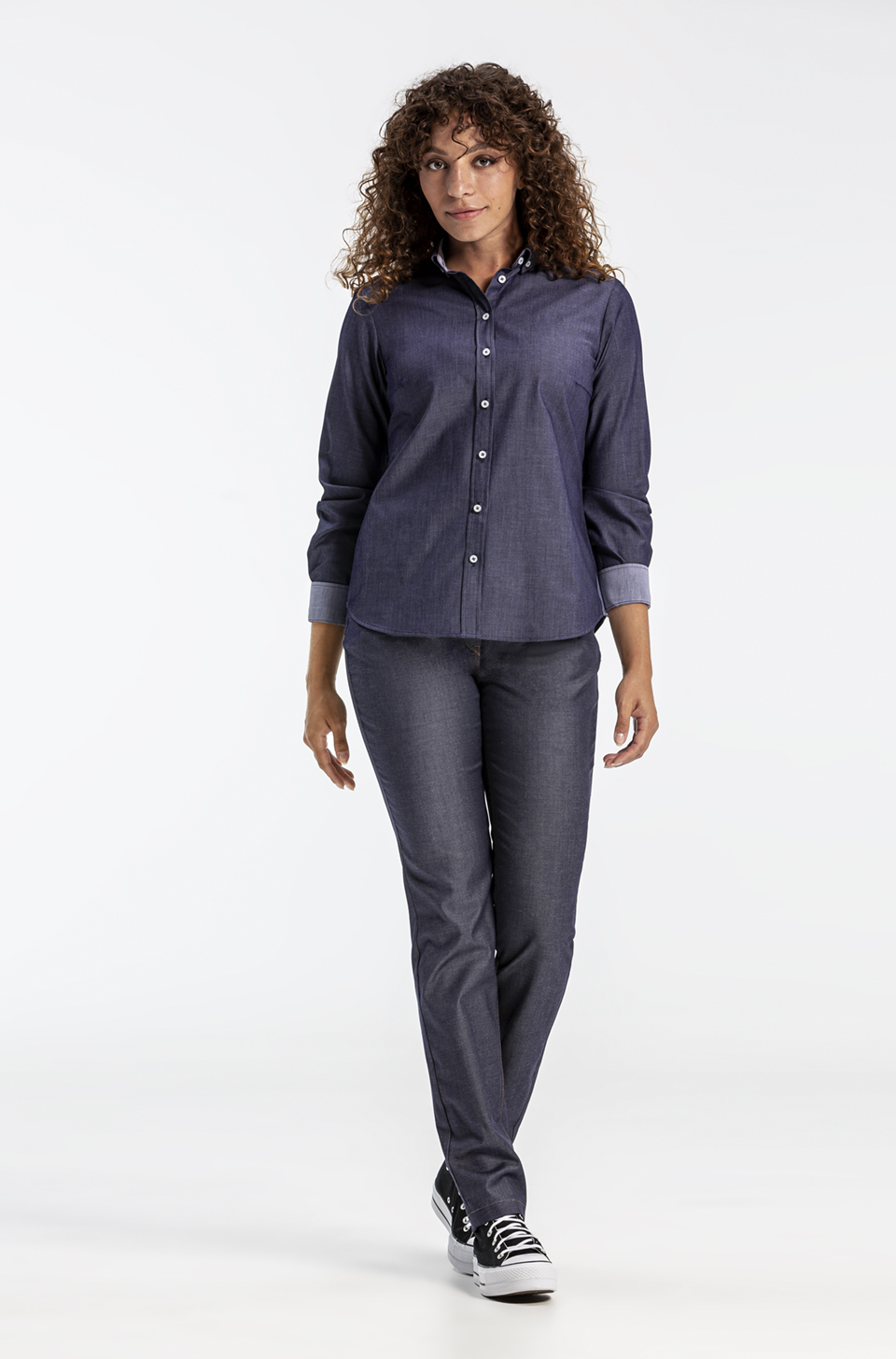 Damen-Bluse Regular Fit Denim