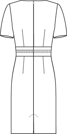 Damen-Etuikleid Modern Regular Fit Pinpoint