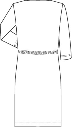 Damen-Jerseykleid Regular Fit 